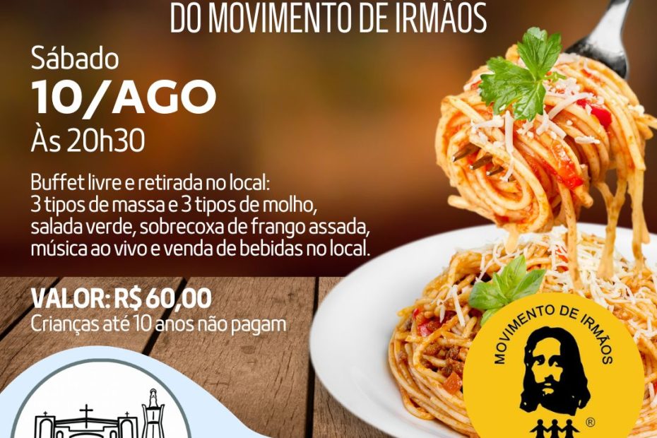 Macarronada do Movimento de Irmãos acontece em agosto