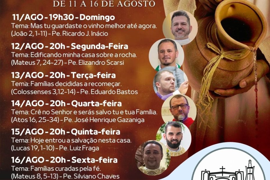 Campanha de Oração Talhas de Caná acontece durante a Semana Nacional da Família