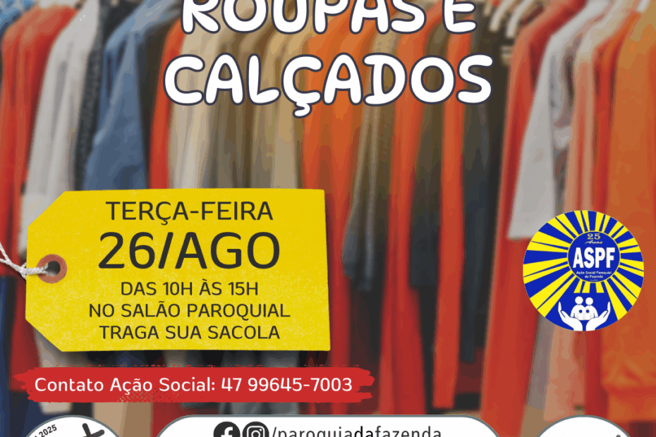 Ação Solidária: Doação de Roupas e Calçados